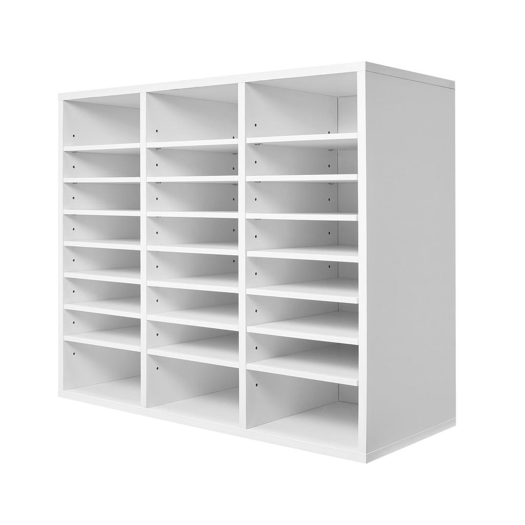 VEVOR Literature Organizer, 24 Compartments Office Mailbox with Adjustable Shelves