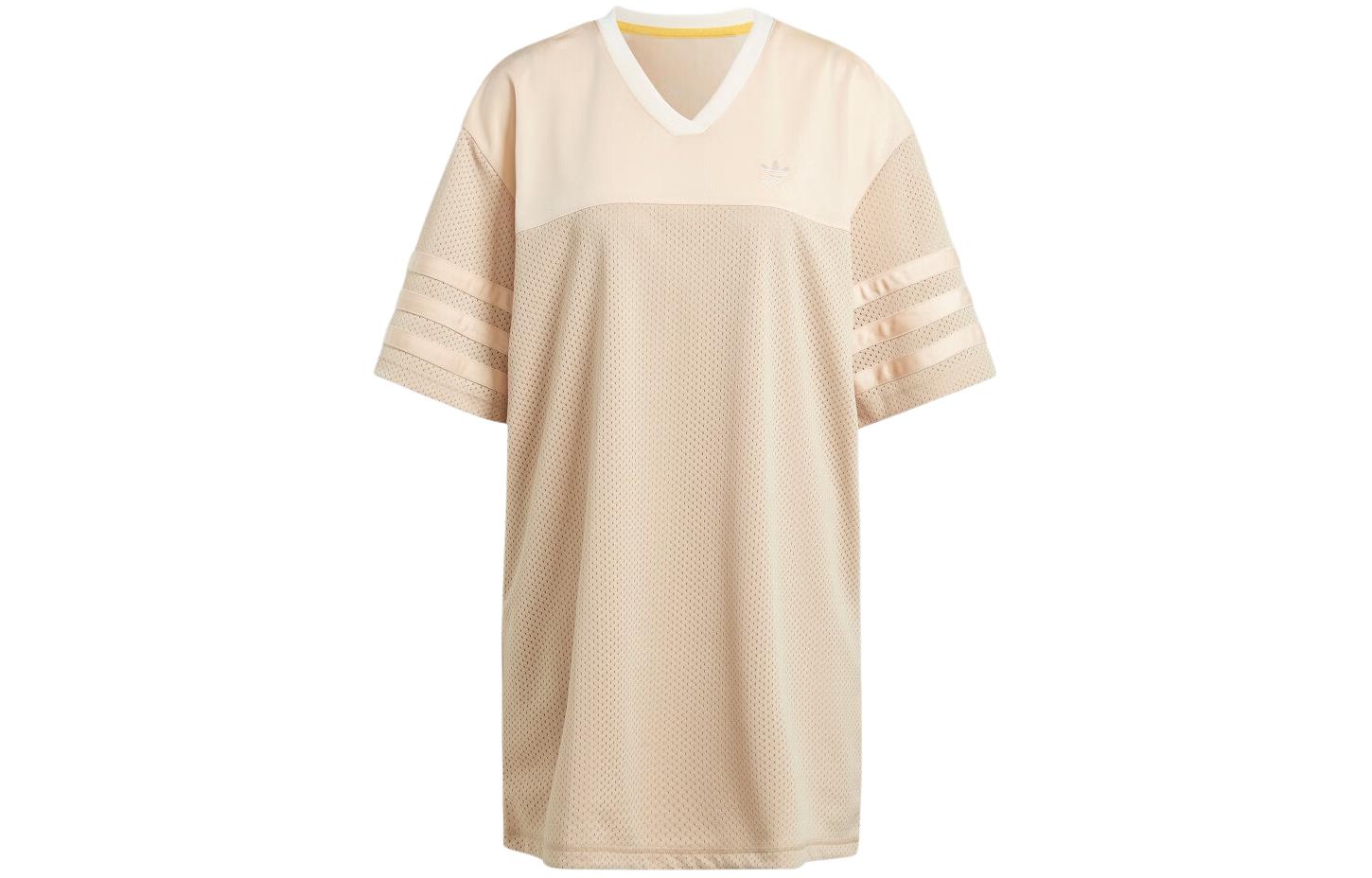 Adidas Short Sleeved Dress Women s Magic Light Brown IT7303 M