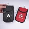 Leather Car Key Case Signal Blocker Bag Shielding Pocket For Citroen C1 C2 C3 Grand C4 Picasso C4L VTS C-ELYSEE DS Accessories aje256