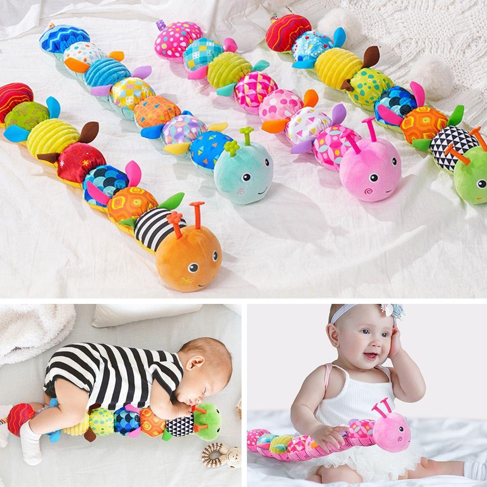 Soothing Companion Baby Musical Caterpillar Toys for 0-12 Months Infants for Tummy Time