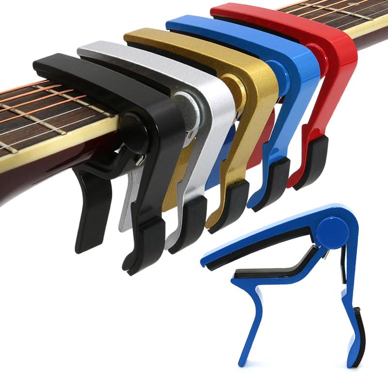1PC Guitar Capo Aluminum Metal Guitar Clamp Capo Clamp Universal for Various Types String Instrument Guitar Accessories TMZ