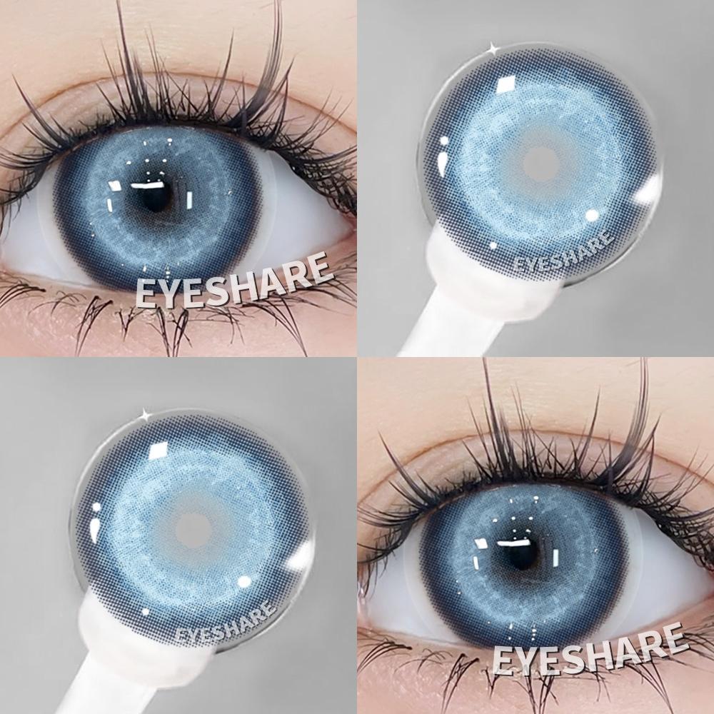 Eyeshare 2Pcs Red Contact Lenses 14.5mm Contact Lenses Big Doll Eye Color Iris For Eyes Natural Cosmetics Annual Contacts