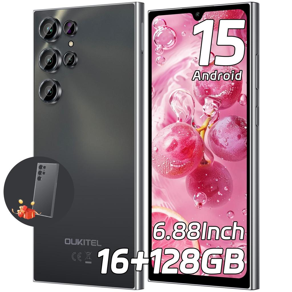 Oukitel C61 Cellulare Sbloccato - Android 15, Smartphone con Display da 6,88", 16GB+128GB/1TB, Telefono con Batteria da 5150mAh, Fotocamera da 13MP, Telefoni Cellulari 4G Dual SIM