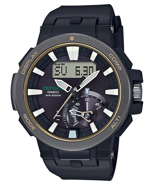 

Casio Men s Stainless Steel 200M Water Resistant Digital Alarm Quartz Watch PRW-7000-1B чорний