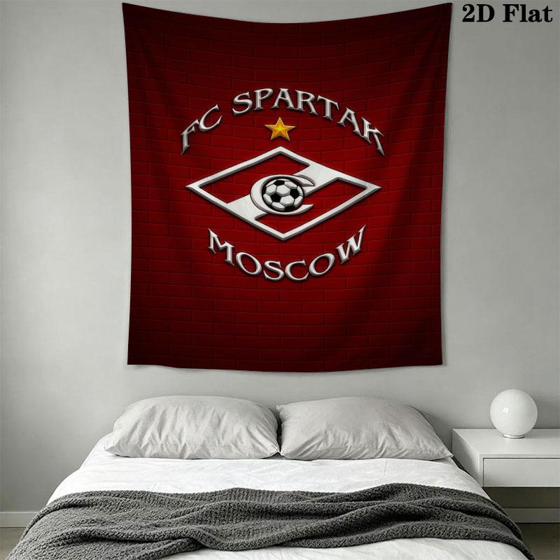 Spartak Moscow Surge Wall Hanging Printed Fabric Blanket Decorative Tapestries for Bedroom Living Room Home Decor
