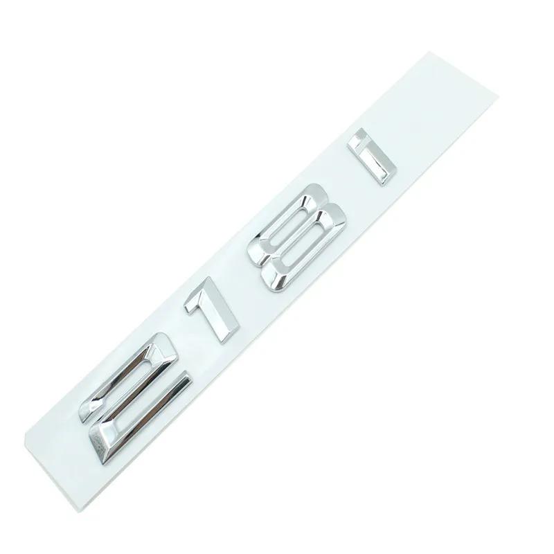 3D Black Chrome Car Letters For BMW 218i Series 2 228i F45 F44 Trunk Emblem Logo Badge Adhesive Lettering Stickers Accessories