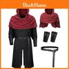 Medieval Renaissance Pirate Knight Cosplay Costume With Cape For Halloween Stage Performance