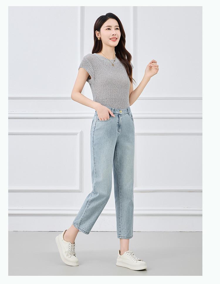 Summer High-Waisted Slimming Straight Leg Pants