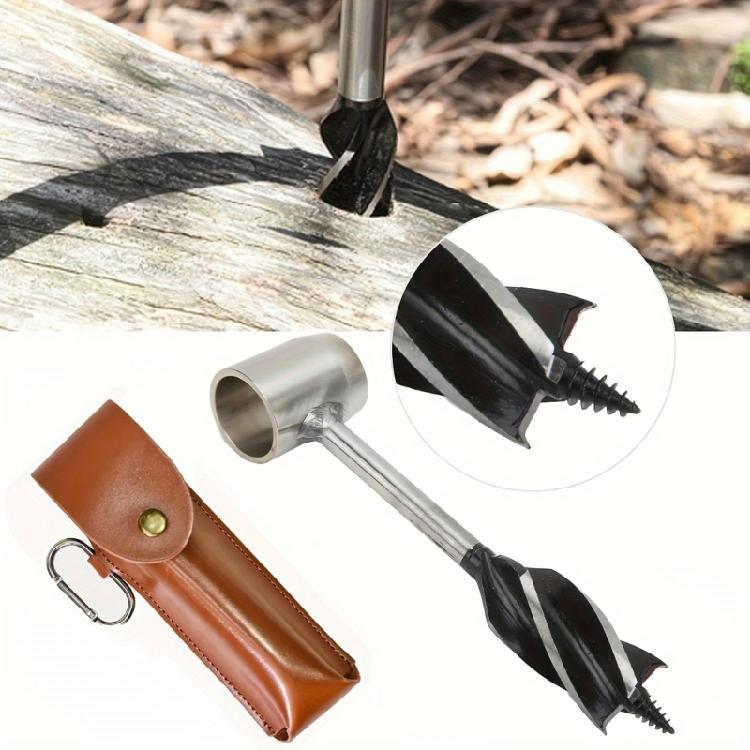 Manuelle Lochbohrer Outdoor Survival Bohrer Holzbohrer Kerne Locheisen Schneckenbohrer Bit Holzbearbeitung Handbohrer Werkzeug Einfach zu bedienen
