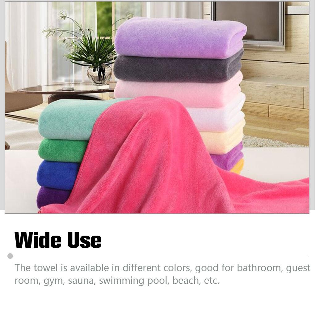 Mikrofiber Banyo Havlusu Su emici Banyo Bezi Spa Spor Duş Makinesi Ev Banyo için Yıkanabilir Yumuşak Lif