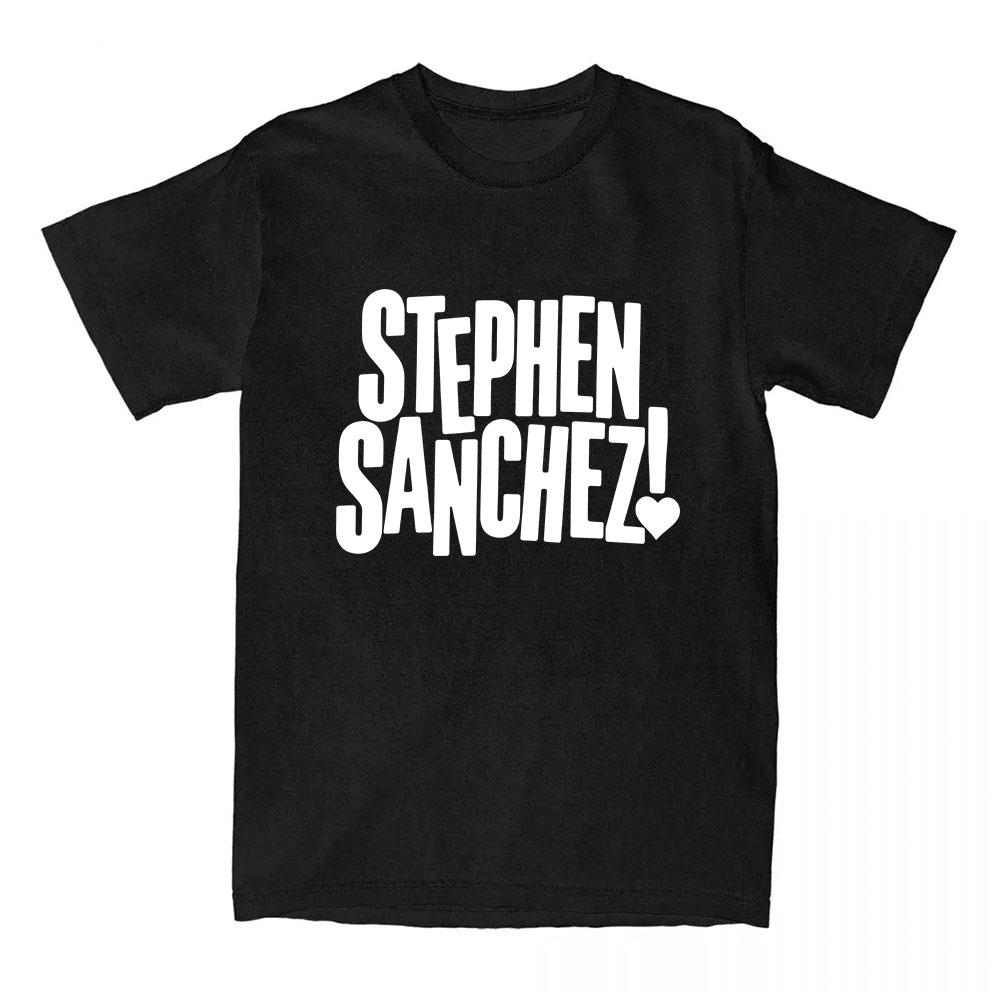 Exclamation Heart Logo T-Shirt Singer Stephen Sanchez Design Print Tshirts O-neck Short Sleeve Cotton Female Tees Graphic Merch