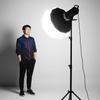 LED Studio Light with Bowens Mount: 65CM Lantern Softbox Sphere for Live Broadcasts and Photography.
