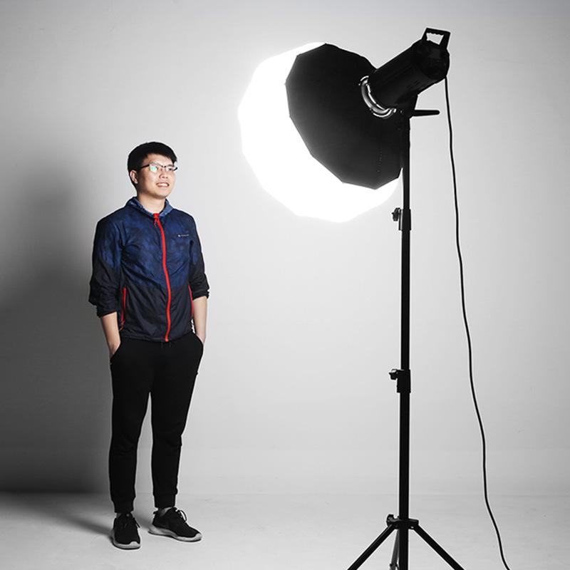 LED Studio Light with Bowens Mount: 65CM Lantern Softbox Sphere for Live Broadcasts and Photography.