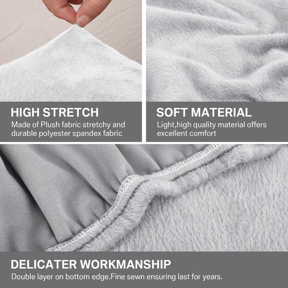 Sofakissenbezüge, Stretch-Sofasitzbezug aus Samt, universeller, rutschfester, elastischer Couch-Schonbezug, Ersatzmöbelschutz
