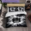 Derby County Football 3-teiliges Bettwäsche-Set Weiches Bettbezug-Set mit Kissenbezügen Bedrucktes Schlafzimmer-Deko-Set für Zuhause