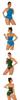 2024 Yellow/Black Beach Backless Retro Bikini Swimsuit for Women