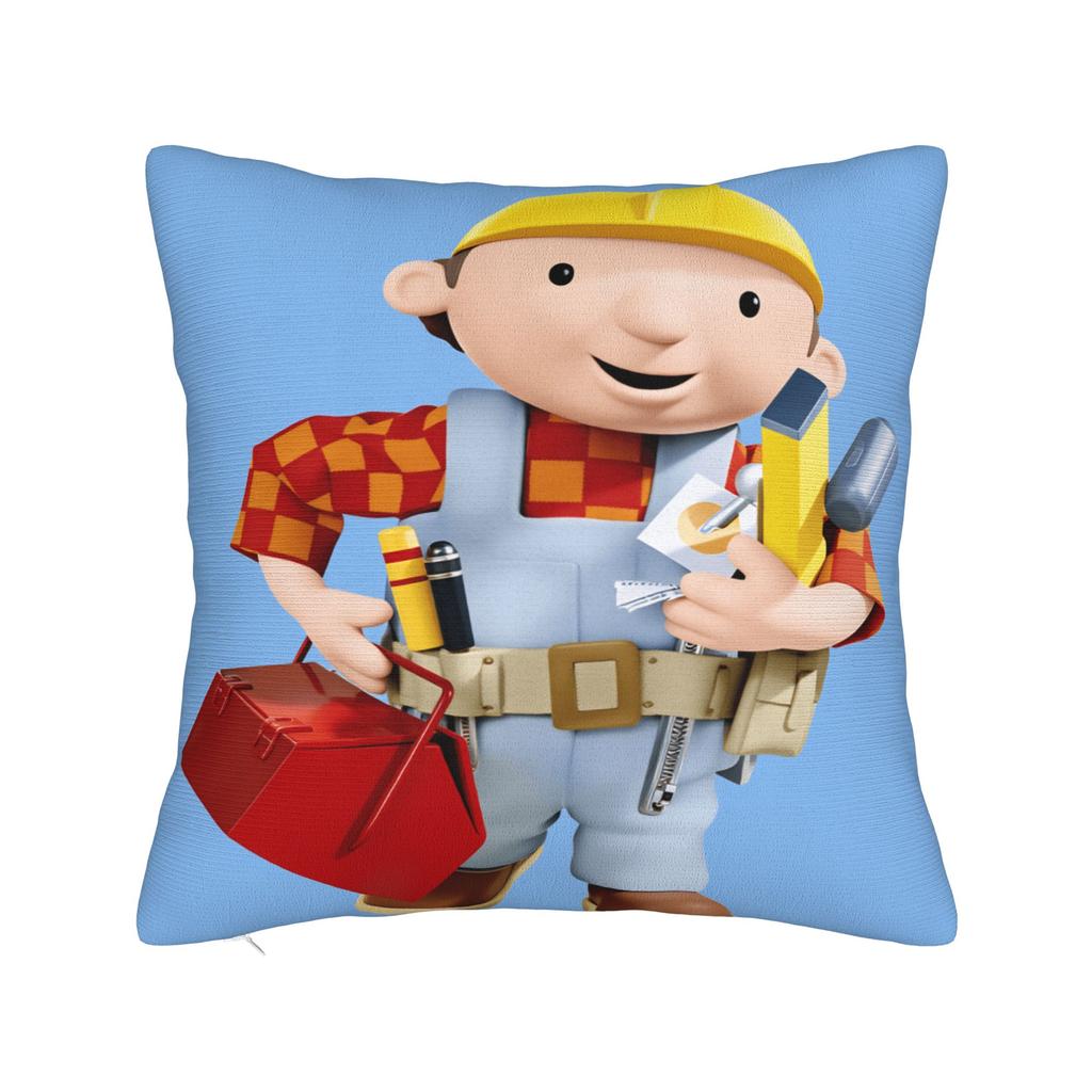Cartoon B-Bob B-Builder Pillow Case Custom Pillow Cover For Living Room Sofa Fashion Pillowcases