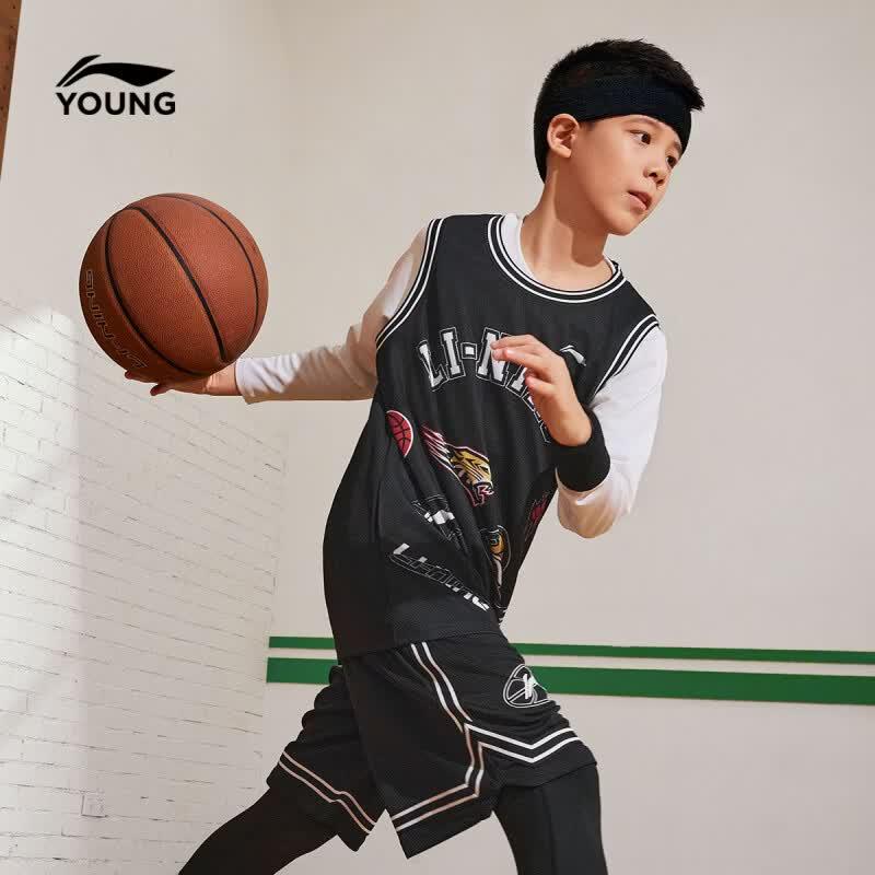Li-Ning Boys' Youth Basketball Uniform Set