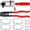 2Pcs CV Joint Boot Clamp Pliers Stainless Steel Car Banding Tools with Cutter CV Clamp Tool Drive Shaft CV Boot Clamp For Cars