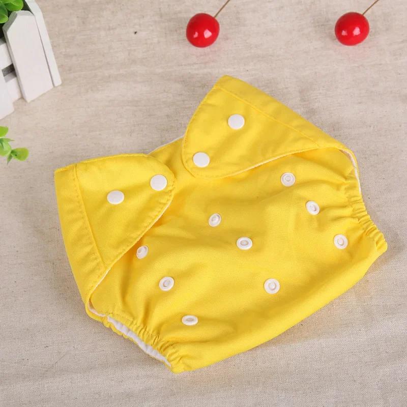 0-6 Months Baby Baby Nappies Washable Reusable Absorbent Eco Nappy Cover New Adjustable Candy Colour Potty Training Pants