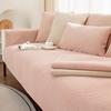 Weave Cotton Soft Linen Sofa Towel Solid Color Couch Cushion Comfortable Non Slip Sofa Towel Versatile Living Room Settee Cloth