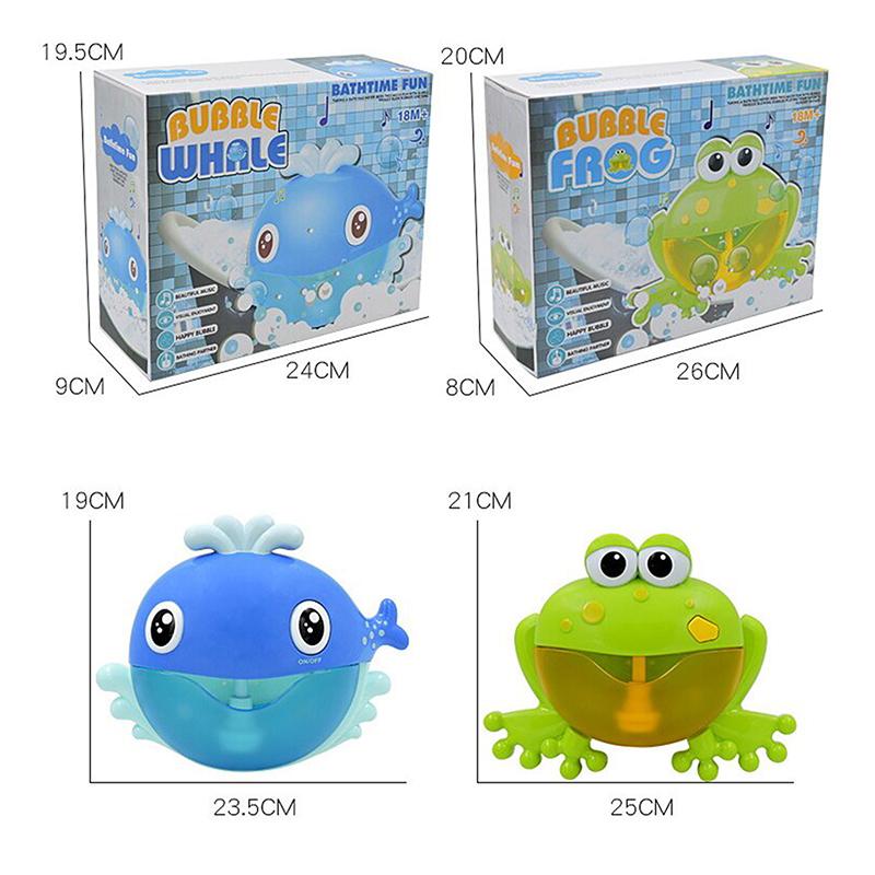 Baby Bath Toys Bubble Machine Crabs Frog Whale Music Kids Bath Toy Bathtub Soap Automatic Bubble Maker Bathroom Toy For Children