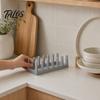Talos Pot Lid Plate Organizer, Kitchen Shelves Countertop Storage Rack, Multi-Compartment Design for Lids And Chopping Boards