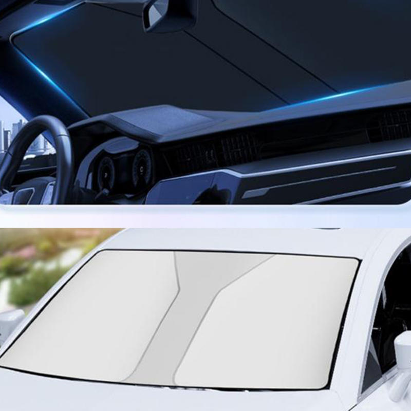1 Pc  Car Accessories Coated Front Windshield Sunshade And Heat Insulation Cover Car Interior Light Blocking Sunshade