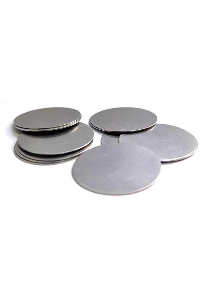 

304 Stainless Steel Holeless Disc Gasket - Round Pipe Seal, Thin Metal Plate for Laser Cutting Φ30mm*0.1mm (10 pcs)