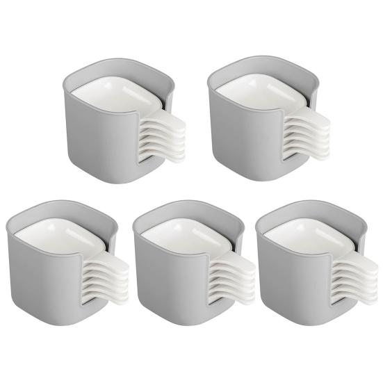 Sauce Dish Set Stackable Dipping Trays with Storage Box Mini Seasoning Plates for Soy Sauce Tomato Sauce Dessert