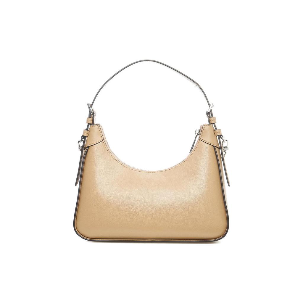 New MICHAEL KORS Wilma Leather Shoulder Bag, Crescent Bag, Handbag, Shoulder Bag Women's Light Umber 32R3S3WN6L-222