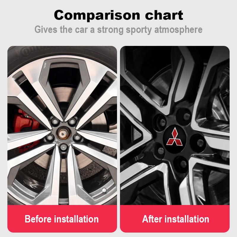 4pcs 56mm 60mm Car Wheel Center Caps Hub Car Rims Cover Hubcap For Mitsubishi 9 X ASX L200 Colt Outlander Pajero Lancer Eclipse