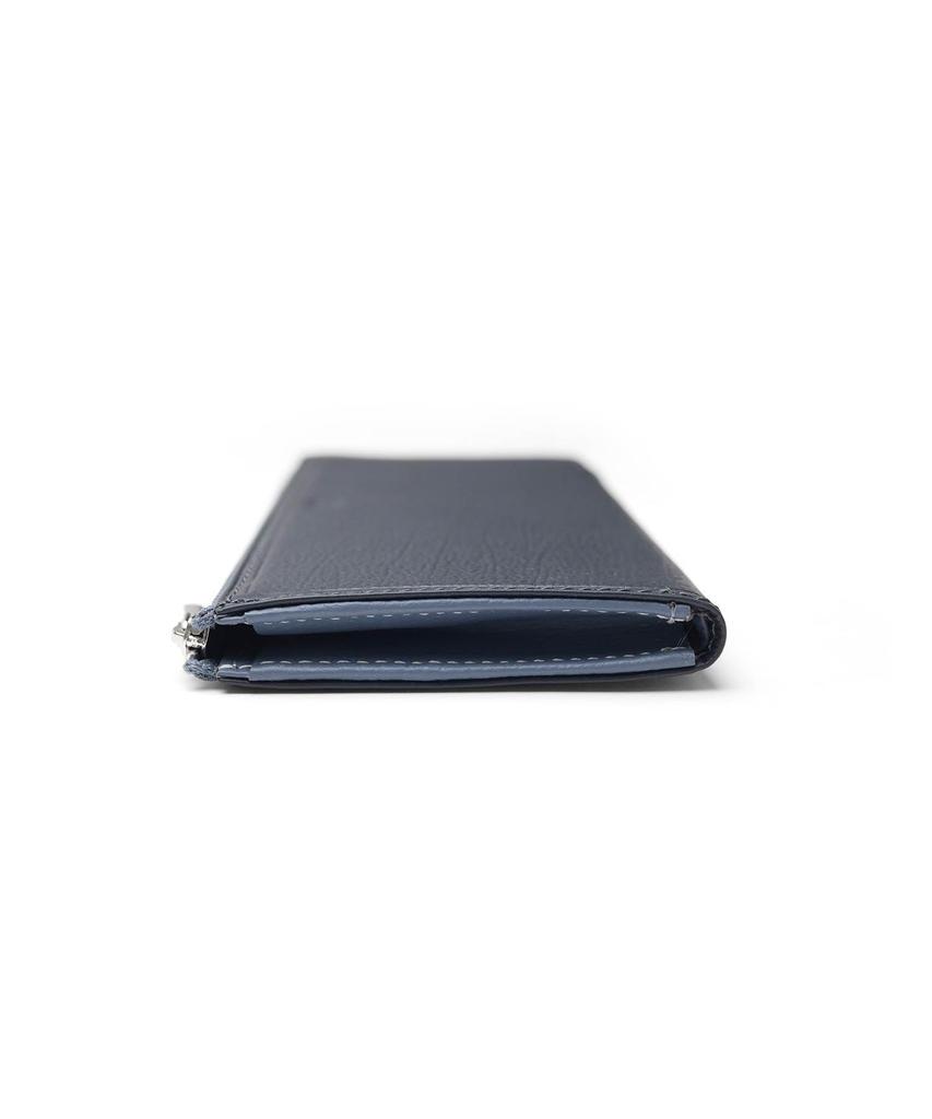Quarter Round Zipper Long Cowhide 742636 Navy [TAKEO KIKUCHI] Wallet, Leather, Men's, No.