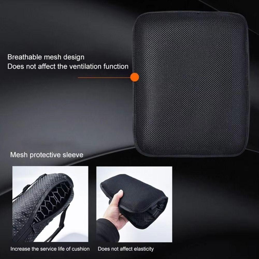 Breathable Motorcycle Seat Padding Elastic 3D Honeycomb Motorcycle Seat Cover  Unisex