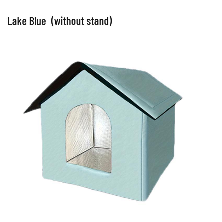 

Всепогодный приподнятый домик для собак и кошек с утепленной крышей Small