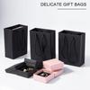 1Set 20Pcs Black Paper Gift Bags - Small, Handle - Included for Gifts & Parties