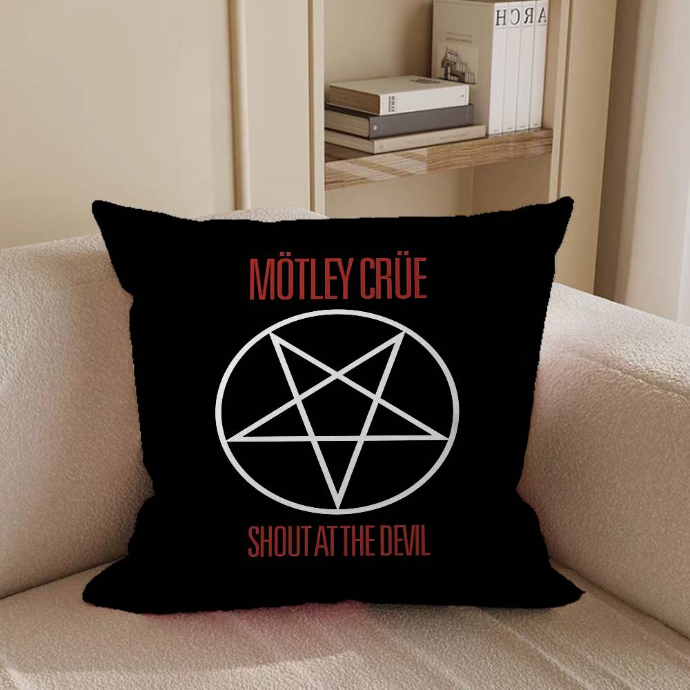 Популярная группа M-Motley-Crues Наволочки Домашнее постельное белье Декоративная наволочка Свадебная Супермягкая наволочка 12x12Inch