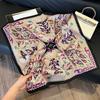 Fashionable Imitation Silk Scarf Set With Retro Waistcoat And Stylish Square Scarf Ideal For Neck Protection