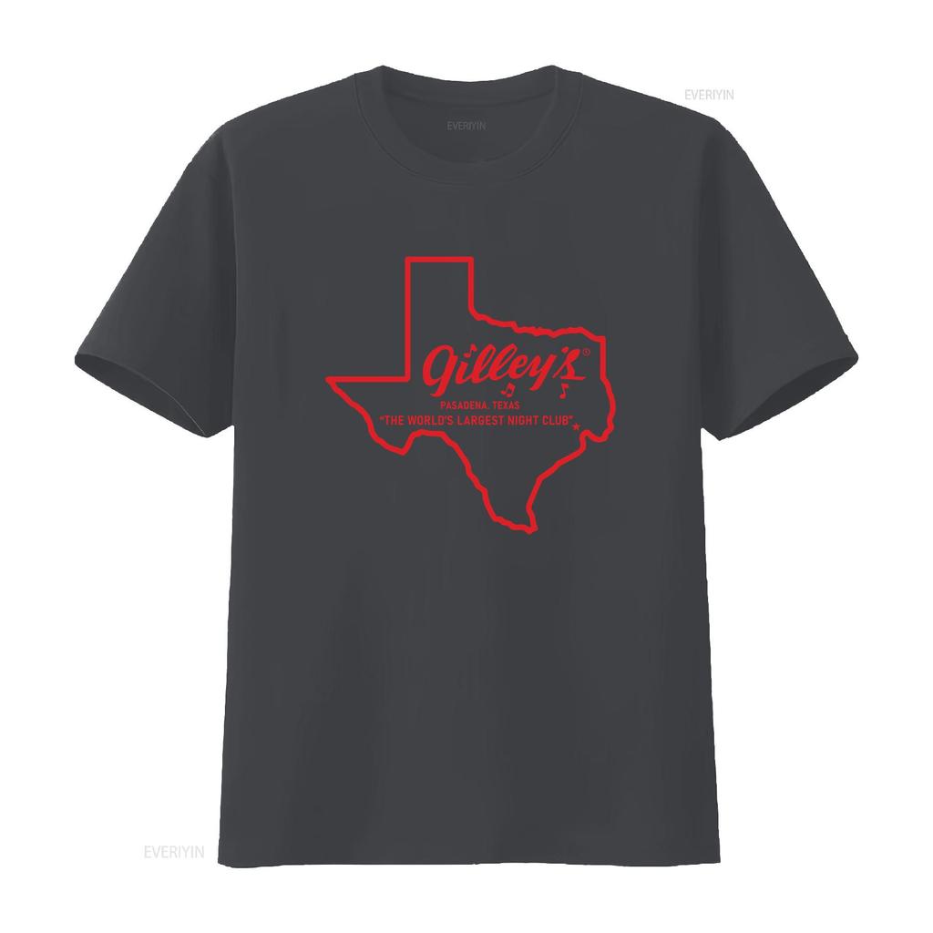 Gilleys Club Texas Retro T Shirt Vintage Washed Graphic Soft Top For Everyday Wear Stylish Streetwear Casual Fashion Vintage