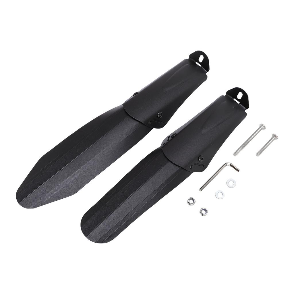 Folding Bike Mudguards Set Aluminum Alloy PP Nylon Waterproofing Telescopic Adjustable Front Rear Mud Flaps for 14 20
