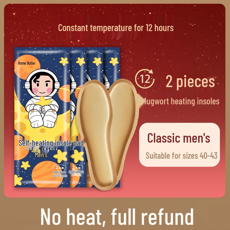 

Self-Heating Rechargeable-Free Insoles for Men & Women: Warm Winter Soles for Walking, Ideal for Babies and Adults Alike. One Size