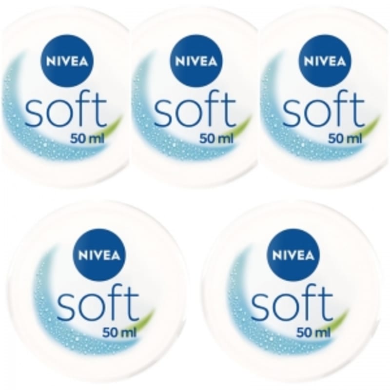 German Nivea Soft Cream 50 Ml (mini) * 5