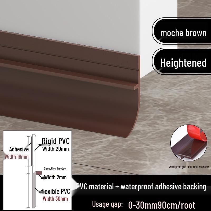 Door Bottom Seal: Soundproof, Windproof, Waterproof Insulating Strip for Bathroom Gaps.