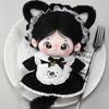 Cat Tail Cotton Doll's Clothes Maid Dress Plush Doll Clothes  Doll Accessories
