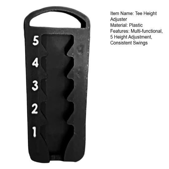 Adjustable Golf Tee Height Tool Precision Tee Height Setter for Consistent Swings Multi-functional Tee Holder for Golf Bags