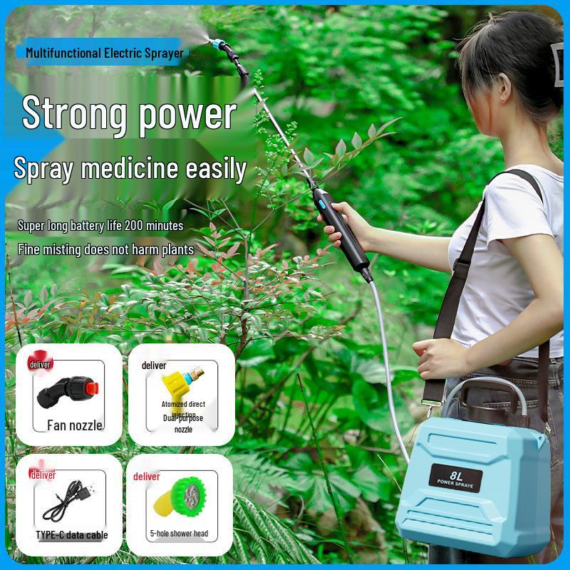 Electric Agricultural Watering and Pesticide Sprayer for Home and Garden Use