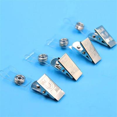 Namensschild Metall Lanyard Clips Ausweishalter Clip Kartenclip Halter Ausweiskarten Clips Ausweishalter Rollclip