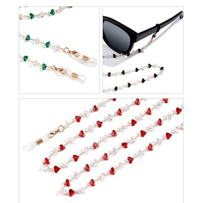 Crystal Eyewear Chain Glasses Nonslip Strap Eyeglasses Retainer Lanyard for Adult Women Men Fashion Eyewear Accessory