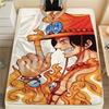 One Piece Character Print Flannel Blanket,High Quality Comfortable for All Seasons,Home Decor,Warmth and Comfort,Perfect for Christmas Gifts