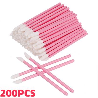 200 piezas de pinceles desechables para maquillaje de labios, lápiz labial, rímel, aplicadores, pestañas, sombras de ojos, pinceles para brillo de labios, herramientas cosméticas